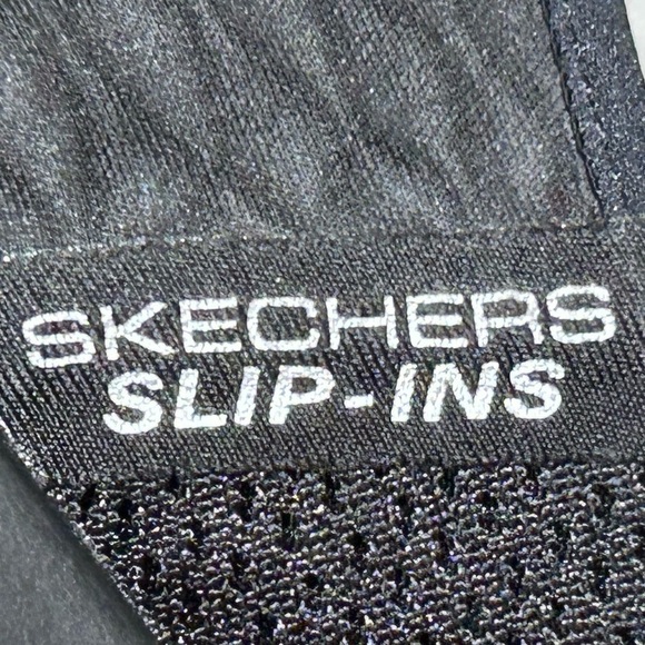 Skechers Womens Black Hands Free Slip Ins Casual Knit Slip On Sneaker Shoes SZ 7 - Picture 11 of 12